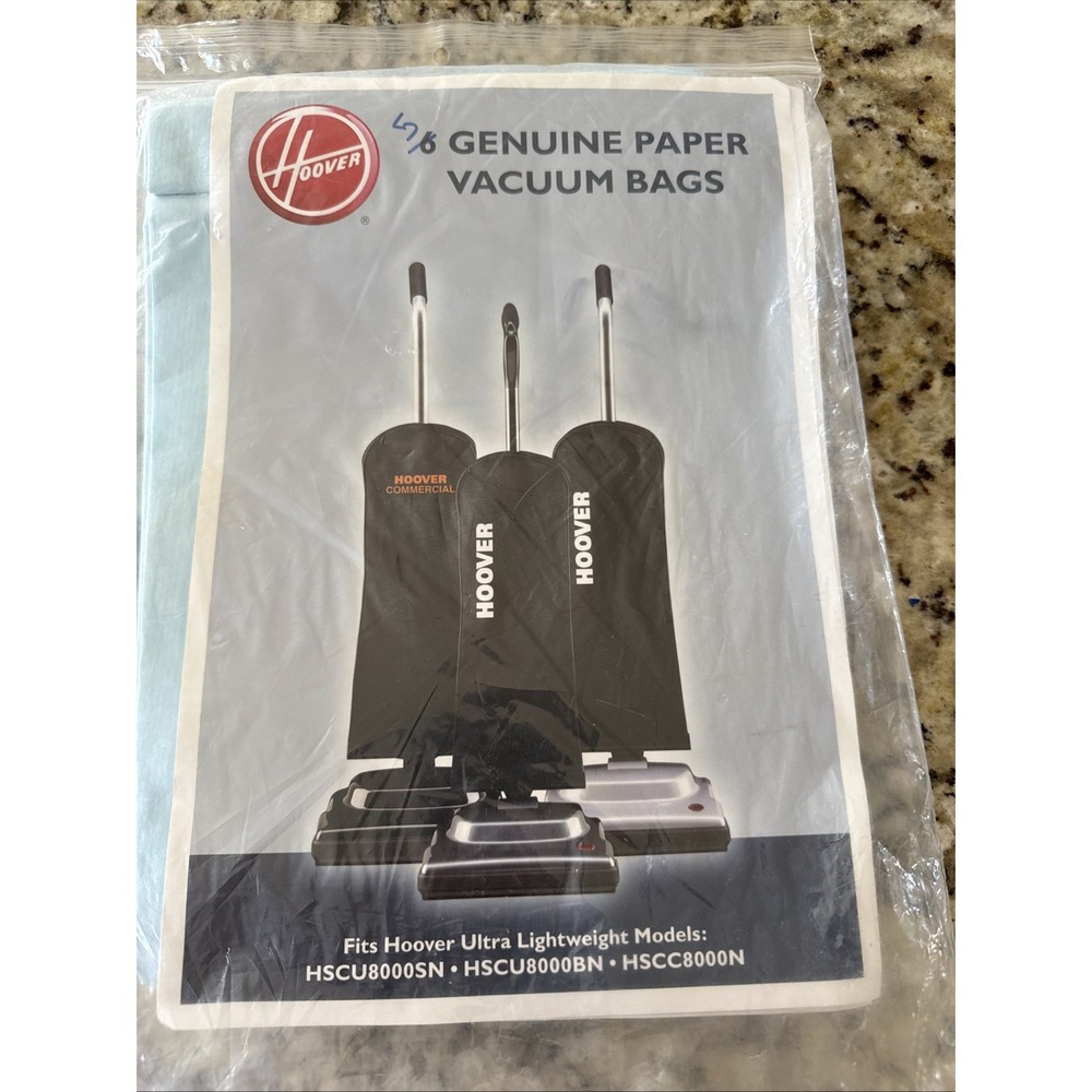 5 Hoover  Vacuum‎ Bags Ultra Lightweight Models HSCU8000SN/BN HSCC8000N (4809)